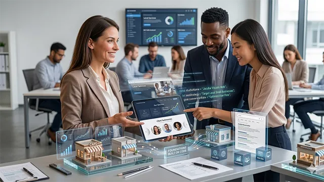 Professional business website design preview for small business services