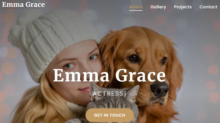 Portfolio website project preview